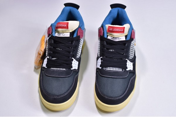 Union x Air Jordan 4 "Off Noir" Black Blue DC9533-001