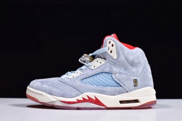 Trophy Room x Air Jordan 5 Retro Blue Red