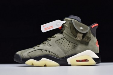 Travis Scott x Air Jordan 6 "Olive" Green Black CN1084-200