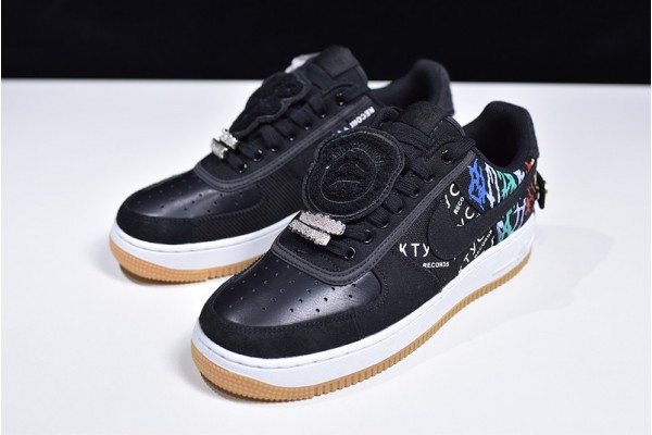 Travis Scott x Nike Air Force 1 Astroworld Black White