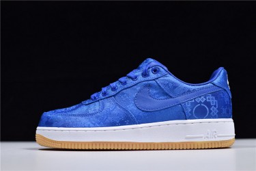 Clot x Nike Air Force 1 "Black Silk" Blue White CZ3986-001