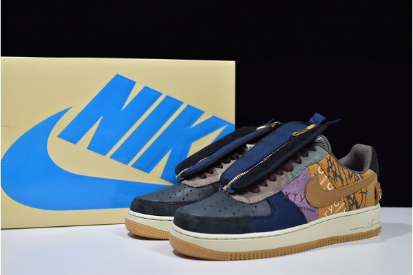 Travis Scott x Nike Air Force 1 "Cactus Jack" Black Brown CN2405-900