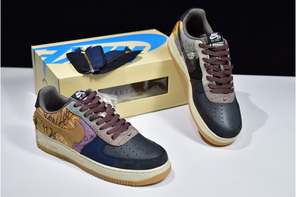 Travis Scott x Nike Air Force 1 "Cactus Jack" Black Brown CN2405-900