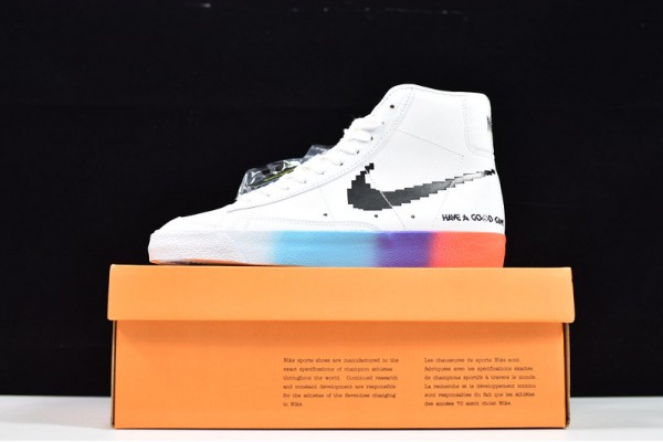 Nike Blazer Mid 77 Vintage "Have A Good Game" White Black Rainbow DC3280-101