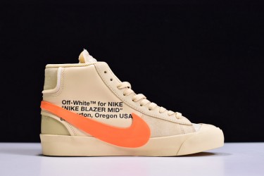 Off-White x Nike Blazer Mid "All Hallows Eve" Yellow Orange AA3832-700