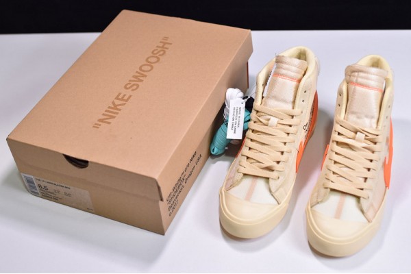 Off-White x Nike Blazer Mid "All Hallows Eve" Yellow Orange AA3832-700