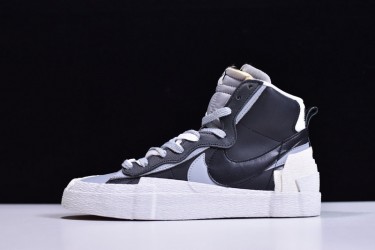 Sacai x Nike Blazer Mid "Black Grey" Black White BV0072-002