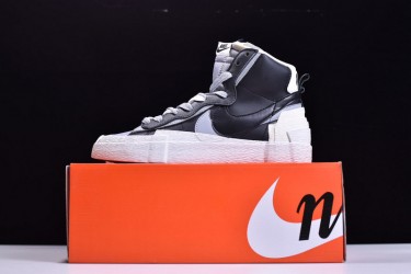 Sacai x Nike Blazer Mid "Black Grey" Black White BV0072-002