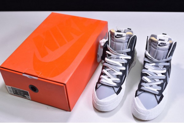Sacai x Nike Blazer Mid "Black Grey" Black White BV0072-002
