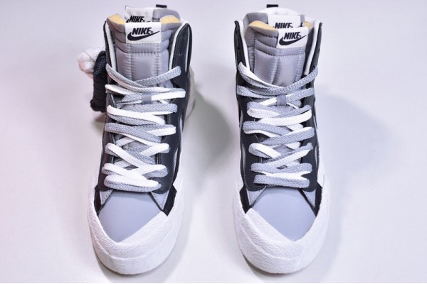 Sacai x Nike Blazer Mid "Black Grey" Black White BV0072-002