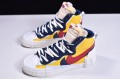 Sacai x Nike Blazer Mid "Maize Navy" Blue Red Yellow BV0072-700
