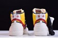 Sacai x Nike Blazer Mid "Maize Navy" Blue Red Yellow BV0072-700