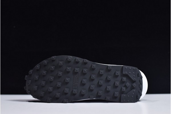 Sacai x Nike LVD Waffle Daybreak "White Nylon" Black White BV0073-101