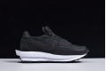 Sacai x Nike LVD Waffle Daybreak "White Nylon" Black White BV0073-101