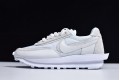 Sacai x Nike LVD Waffle Daybreak "White Nylon" Triple White BV0073-101