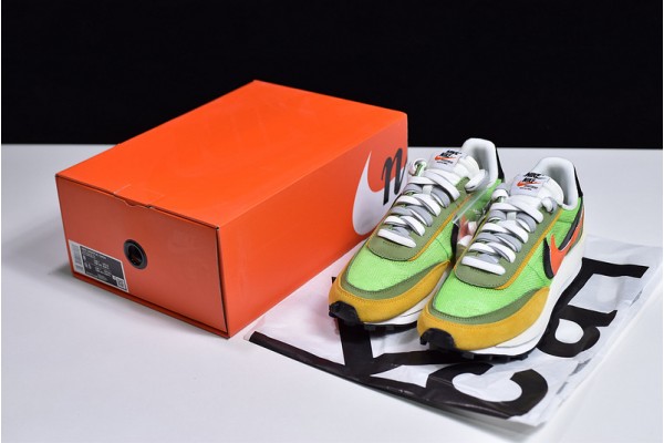 Sacai x Nike LVD Waffle Daybreak "Green Gusto" Green Yellow BV0073-300
