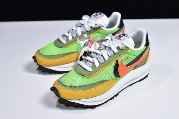 Sacai x Nike LVD Waffle Daybreak "Green Gusto" Green Yellow BV0073-300