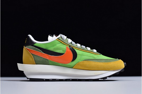 Sacai x Nike LVD Waffle Daybreak "Green Gusto" Green Yellow BV0073-300
