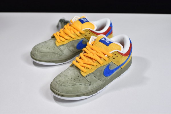 Nike SB Dunk Low "Puff N Stuff" Gray Yellow Blue 313170-341