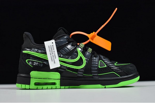 Off-White x Nike Air Rubber Dunk "Green Strike" Green Black CU6015-001