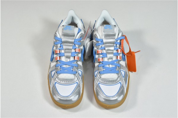 Off-White x Nike Air Rubber Dunk "University Blue" Gray Silver Blue CU6015-100
