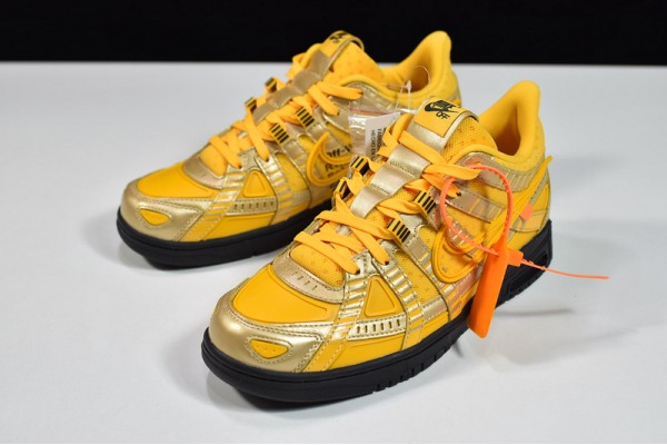 Off-White x Nike Air Rubber Dunk "University Gold" Gold Orange CU6015-700