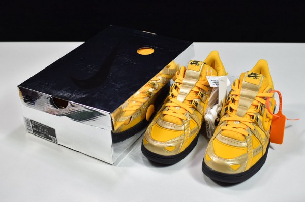 Off-White x Nike Air Rubber Dunk "University Gold" Gold Orange CU6015-700