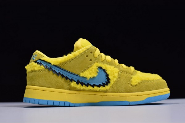 Grateful Dead x Nike SB Dunk "Yellow Bear" Yellow Blue CJ5378-700