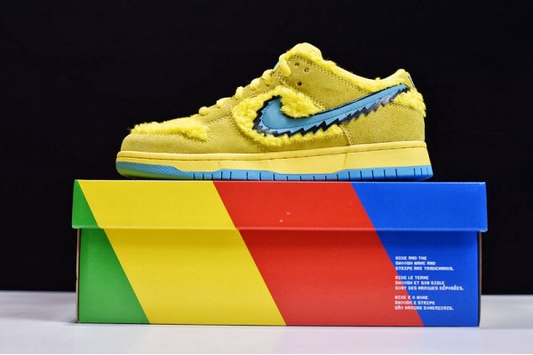 Grateful Dead x Nike SB Dunk "Yellow Bear" Yellow Blue CJ5378-700