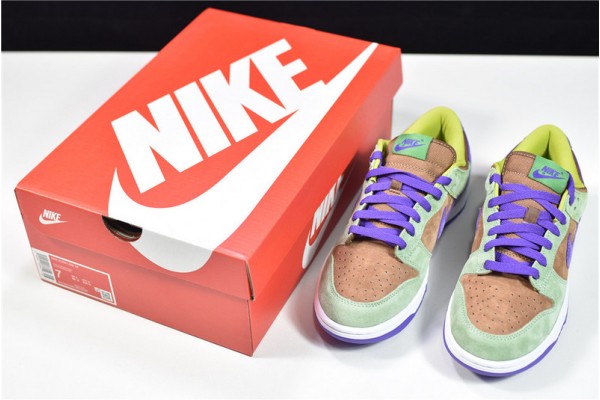 Nike Dunk SB Low Sp "Veneer" Brown Green Purple DA1469-200