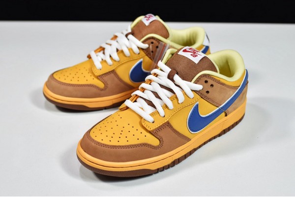 Nike Dunk SB Low "Newcastle Brown Ale" Yellow Brown Blue 313170-741