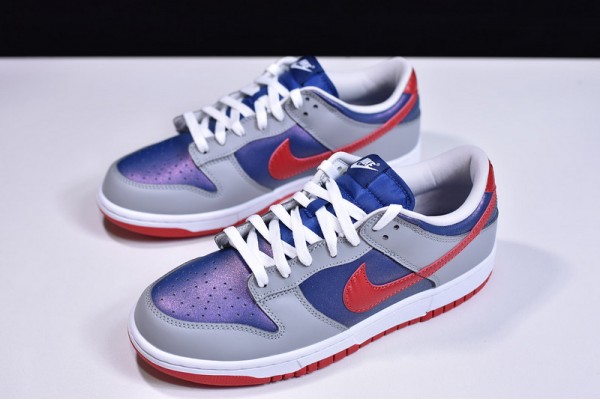 Nike SB Dunk Low "Samba" Laser Orange Gray Blue Red CZ2667-400