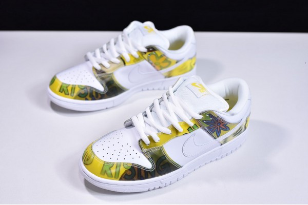 Nike SB Dunk Low Pro SB "De La Soul" White Yellow 304292-171