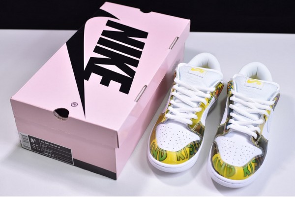 Nike SB Dunk Low Pro SB "De La Soul" White Yellow 304292-171
