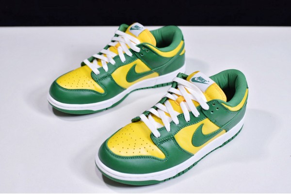 Nike SB Dunk Low SP "Brazil" Green Yellow CU1727-700