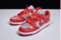 Off-White x Nike SB Dunk Low "University Red" Red Gray CT0856-600