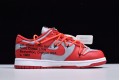 Off-White x Nike SB Dunk Low "University Red" Red Gray CT0856-600